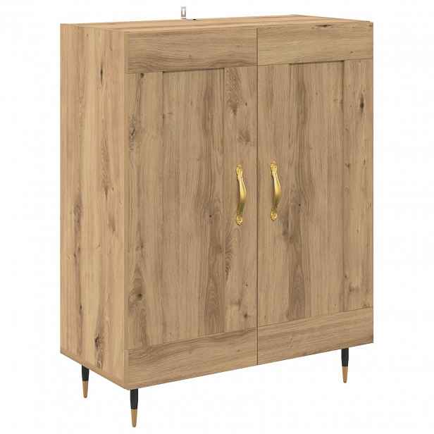 vidaXL Servírovací skříň Artisanový dub 69,5 x 34 x 90 cm
