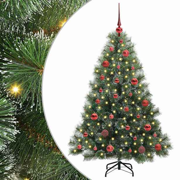 vidaXL Umělý vánoční stromeček s stojanem Zelená 150 cm PE a PVC