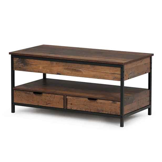 Autronic Konferenční stolek CT-I1201 OLW2 – old wood