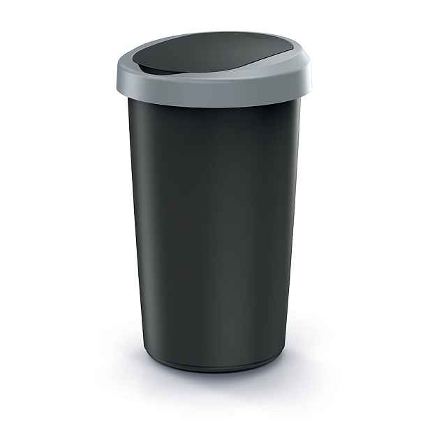 Prosperplast Odpadkový koš COMPACTO 50 L černý/světle šedý