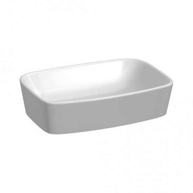 Umyvadlo na desku Jika Lyra Plus 55x38 cm mat bez otvoru pro baterii, bez přepadu H8183837571121