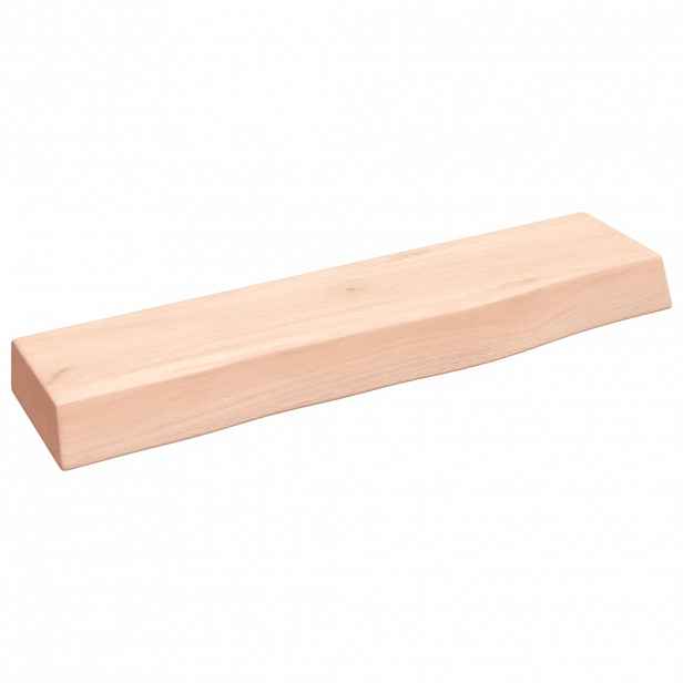 vidaXL Nástěnná police 40 x 10 x 4 cm neošetřené masivní dubové dřevo