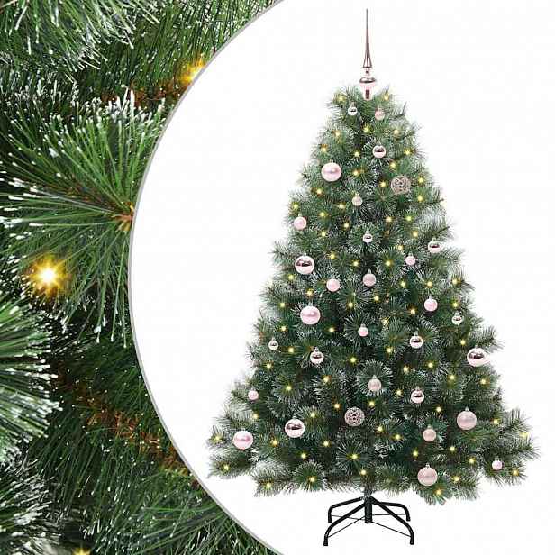 vidaXL Umělý vánoční stromeček s stojanem Zelená 150 cm PE a PVC