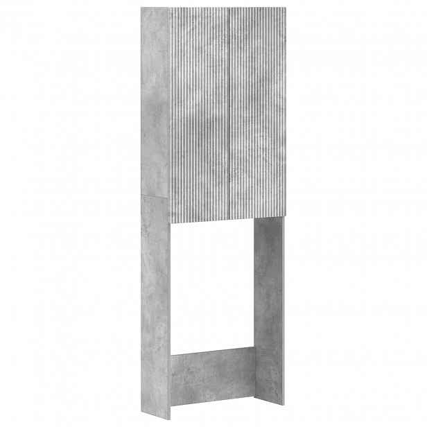 vidaXL Toaletní skříňka ARNHEM Betonově šedá 66 x 25,5 x 190 cm