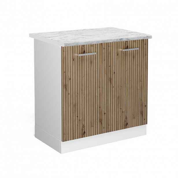 Vicco SKŘÍŇKA POD DŘEZ R-Line Řemeslný dub 80 cm , PD Mramor