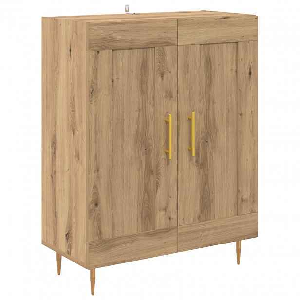 vidaXL Servírovací skříň Artisanový dub 69,5 x 34 x 90 cm