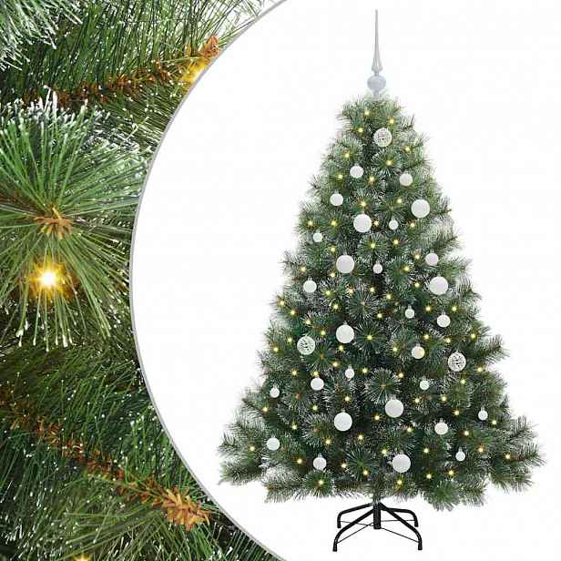 vidaXL Umělý vánoční stromeček s stojanem Zelená 150 cm PE a PVC