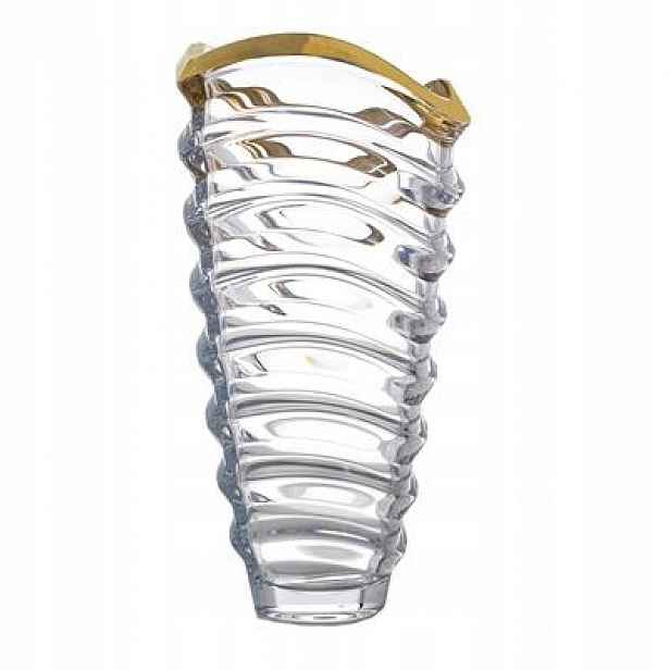 Bohemia Prestige Wave Gold Váza 340 mm