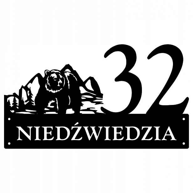 Číslo Na Dům 60 cm Tabule Adresa Ocel 2 mm Grafika 144