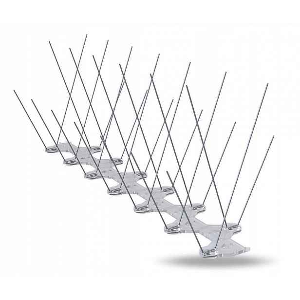 Hroty proti ptákům holubům nerezová 32 x 6 cm 15 ks Eurovent Antibird Duo