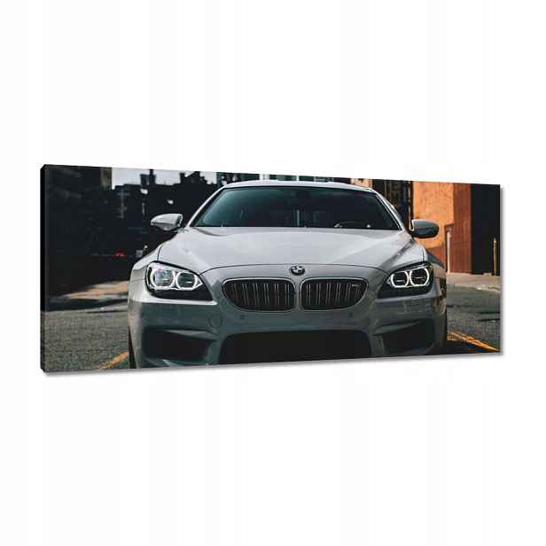 Obrazy 100x40 Bílé sportovní Bmw
