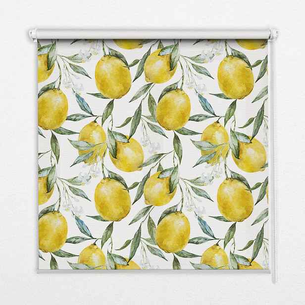 TULUP VNITŘNÍ roleta - okenní roleta - roleta - 80x140 cm - Citrony