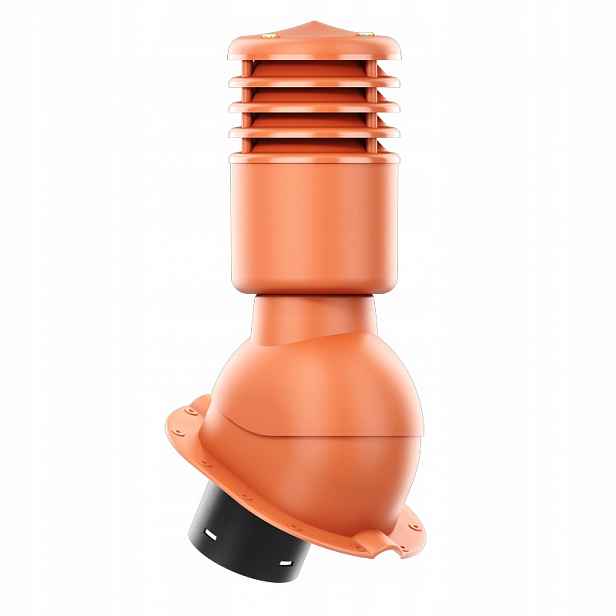 Větrací komín Smartline profil M fi 125 mm, zateplený cihlovou barvou
