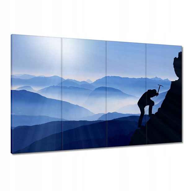 Obrazy 120x80 Vysokohorské lezení