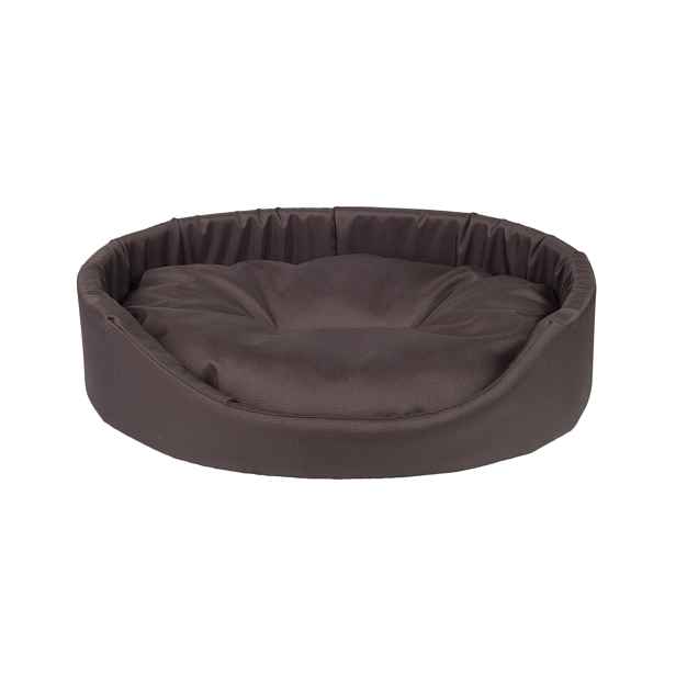 Pelíšek pro psa oválný PURE hnědá velikost XS, S, M, L, XL, XXL, XXXL Rozměr: XXL - 86x76x17,5 cm