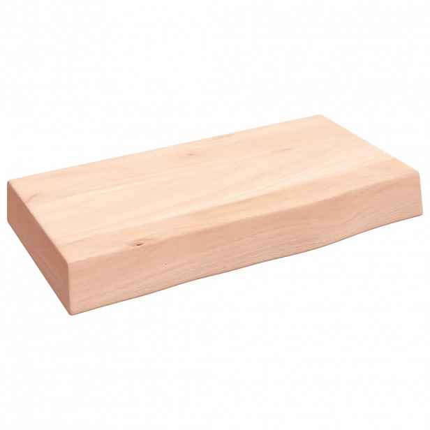 vidaXL Nástěnná police 40 x 20 x 6 cm neošetřené masivní dubové dřevo