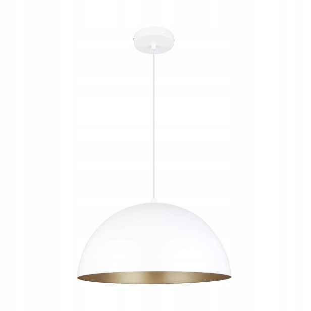 Závěsná lampa Zuma Line Vela A8001XL-WH bílá/zlatá
