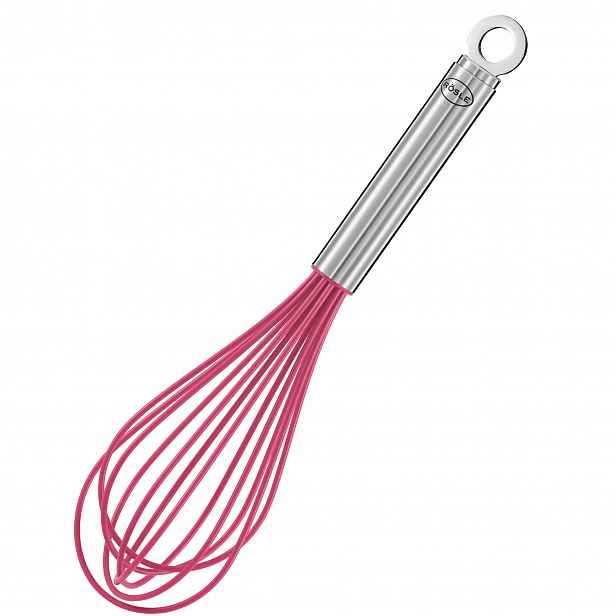 Rösle Silikonová metla na šlehání vajec, 27 cm, růžová 13586