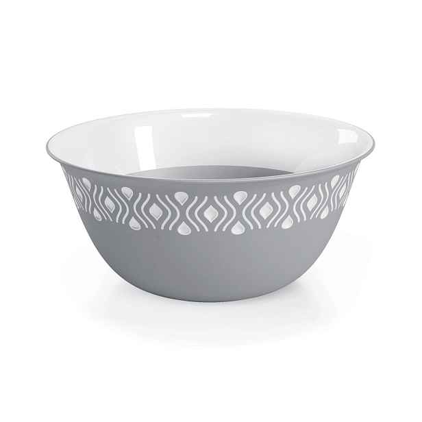 STEFANPLAST Tosca 55102 Plastová miska průměr 29 cm, bílá/šedá