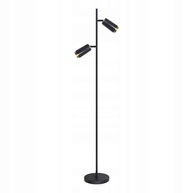 Stojací lampa Flower Černá Zlatá 2xGU10 150 cm Podlahová lampa Pokojový dům