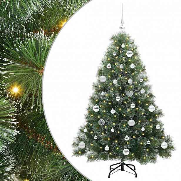 vidaXL Umělý vánoční stromeček s stojanem Zelená 150 cm PE a PVC