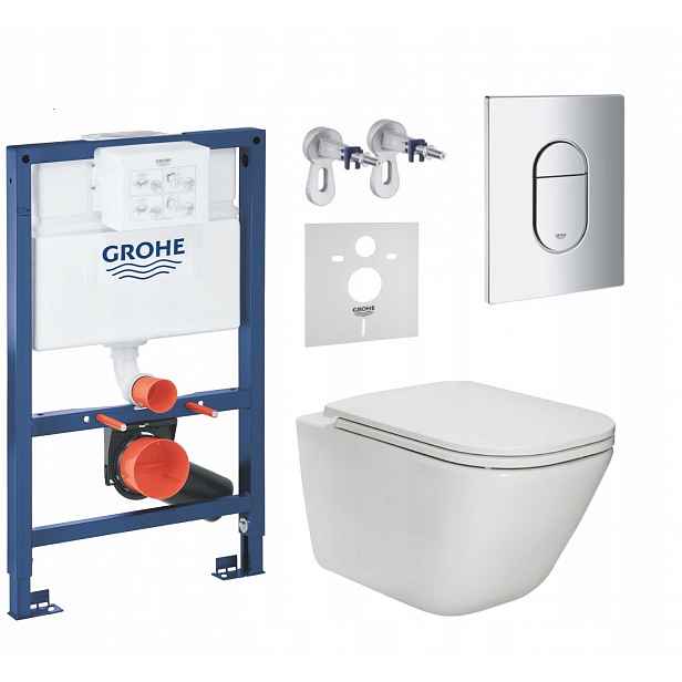 7v1 Podomítkový Wc Set Stelaz Grohe Wc Mísa Rim Roca Gap Tlačítko