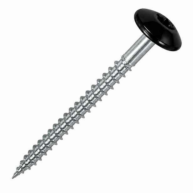 Fasádní vruty pro kompozitní desku s plochou hlavou 4,8X70 Ral 9005 Master Fix