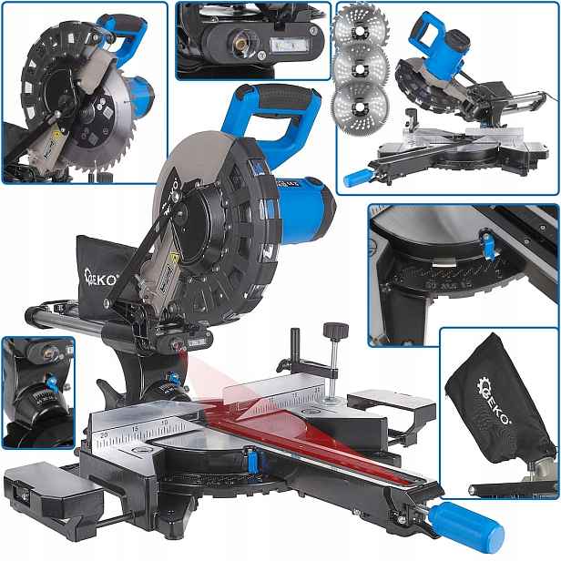 Geko Pila pokosová pila s posuvem 2000 W 255 mm G80821