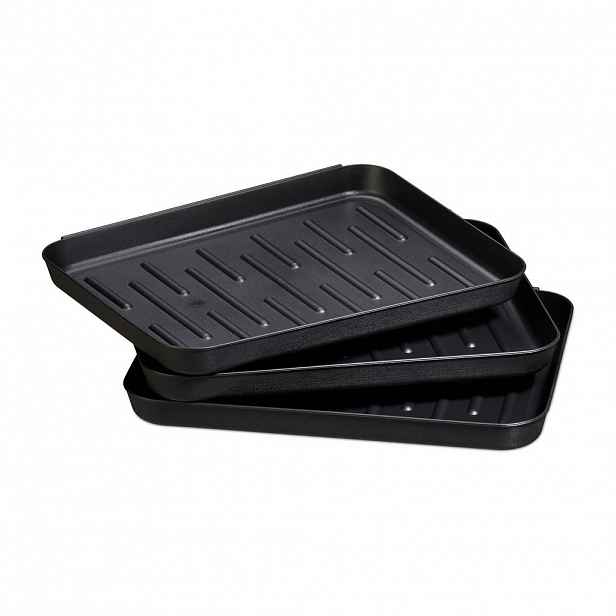 Relaxdays TÁCEK Černý odkapávací na boty 3ks-sada plast