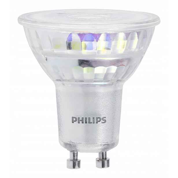 Výkonné Led žárovky GU10 Philips 6,7W 100W 670lm Teplé 3000k 60° 10x Jasné