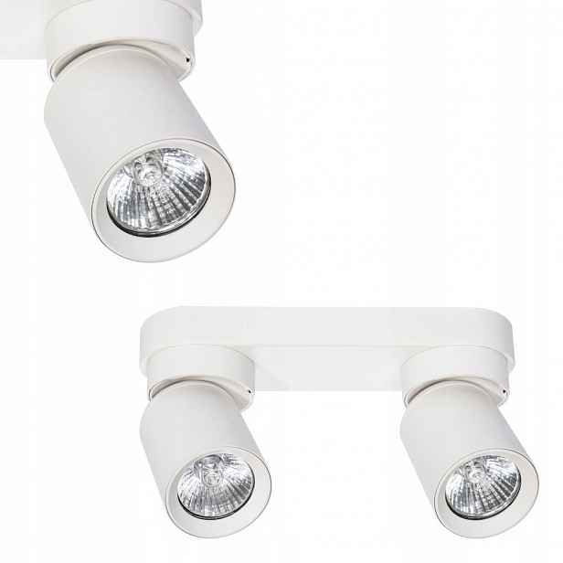 Bílý dvojitý pohyblivý spot reflektor 2*GU10 pro chodbu Light Prestige