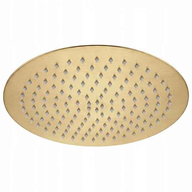 Deszczownica okrągła Rea JS-P014BG złota szczotkowana 30 cm