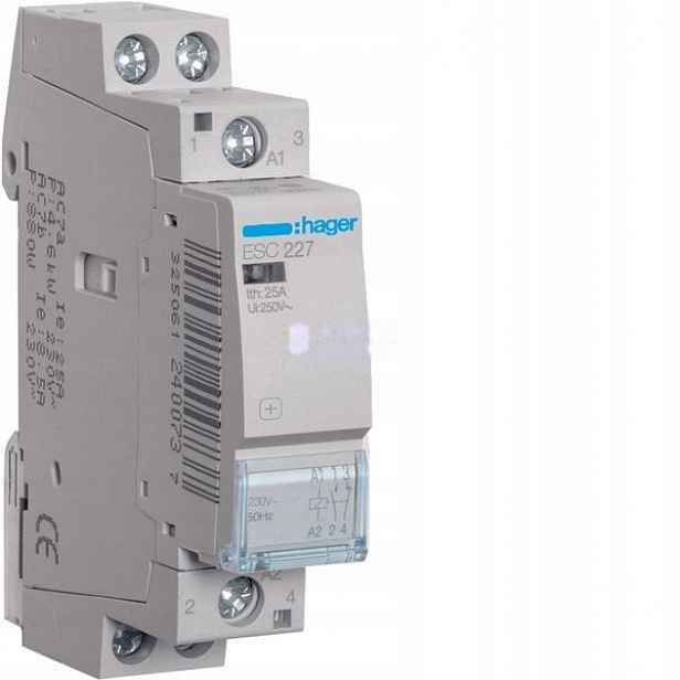 Hager stykač 25 A 1NO+1NC 230 V ESC227