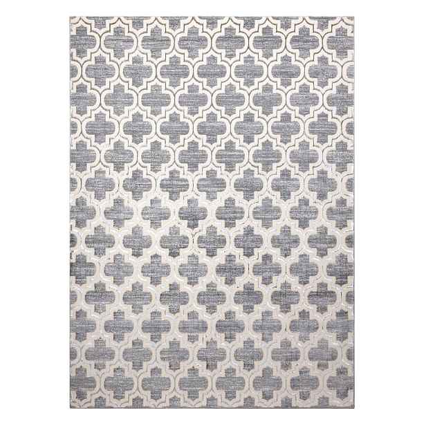 Kusový koberec Core W6764 Trellis grey/cream, 120x170, šedá, chodba / předsíň, Dywany Łuszczów