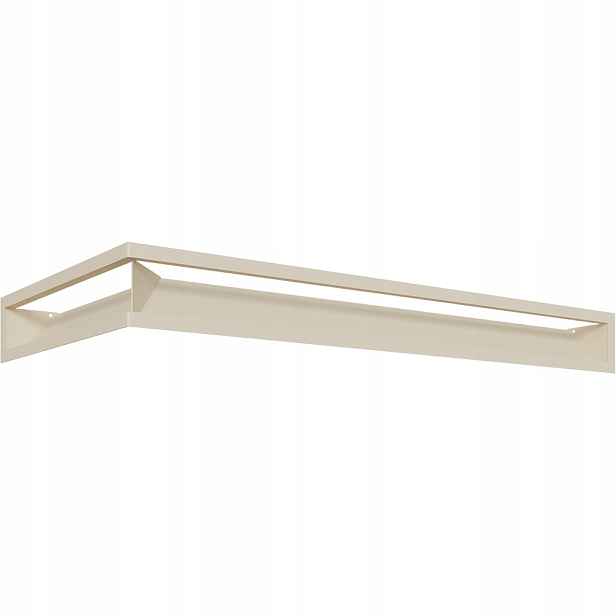 Ventilační mřížka do krbu Luft rohová pravá 40x80x9 krémová Slim