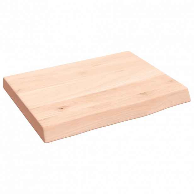 vidaXL Nástěnná police 40x30x(2-4) cm neošetřené masivní dubové dřevo