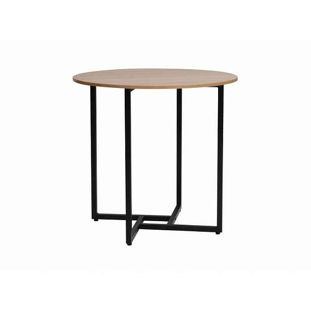 Kulatý jídelní stůl s deskou v dekoru dub ALTO II 80x80