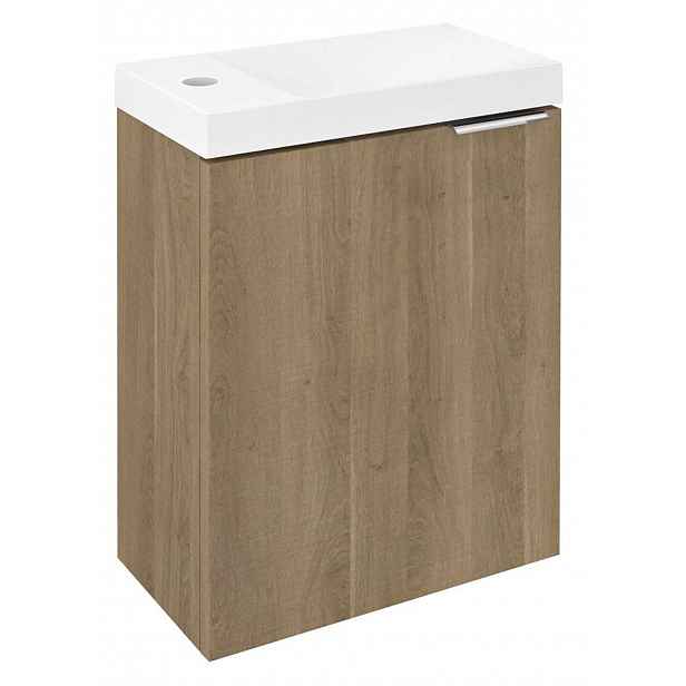 Sapho Latus - Umyvadlová skříňka X 39x50x22 cm, 1x dvířka, dub cuneo LT110-2525