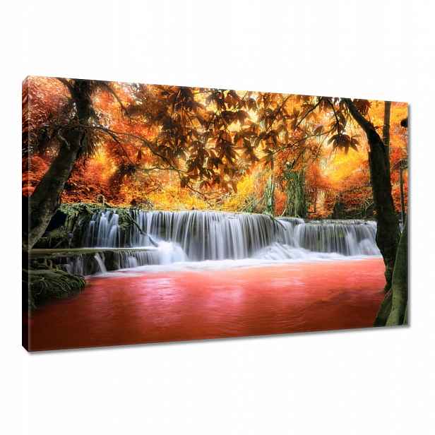 Obraz 120x80 Oranžový vodopád