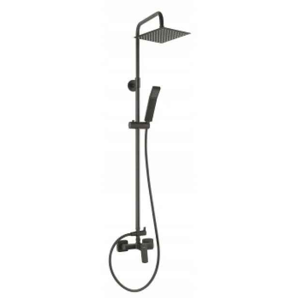 Ferro Sprchový Set S Dešťovou Sprchou Vitto Verdeline, Gun Metal