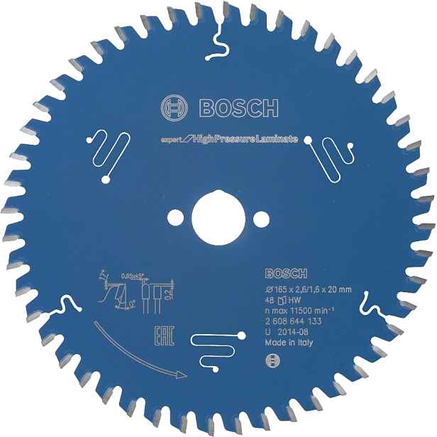 Kotouč Bosch Expert for HP Laminate 165×20×1,6 mm 48 z.
