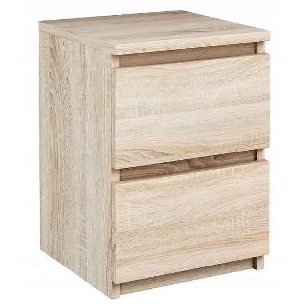 Noční stolek EX3 sonoma noční stolek 2 zásuvky