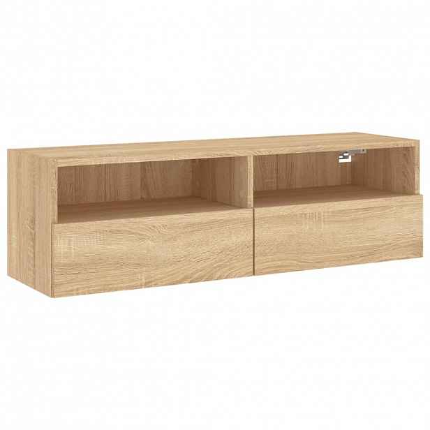 vidaXL Nástěnná TV skříňka dub sonoma 100x30x30 cm kompozitní dřevo
