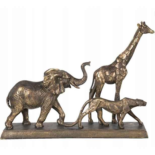 Dekorace Divoká africká zvířata 44*10*33 cm