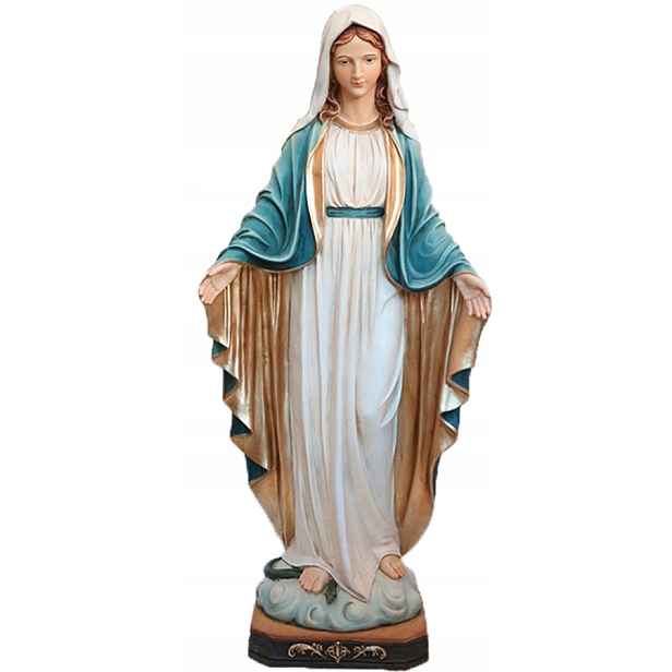 Figura Božská Matka Neposkvrněná 120 CM Vysoká – Ručně Malovaná – Krásná