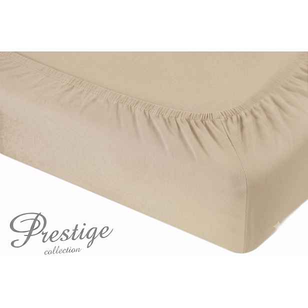Prostěradlo Jersey s gumičkou 160x200 Béžová Prestige Collection 160 g/m2