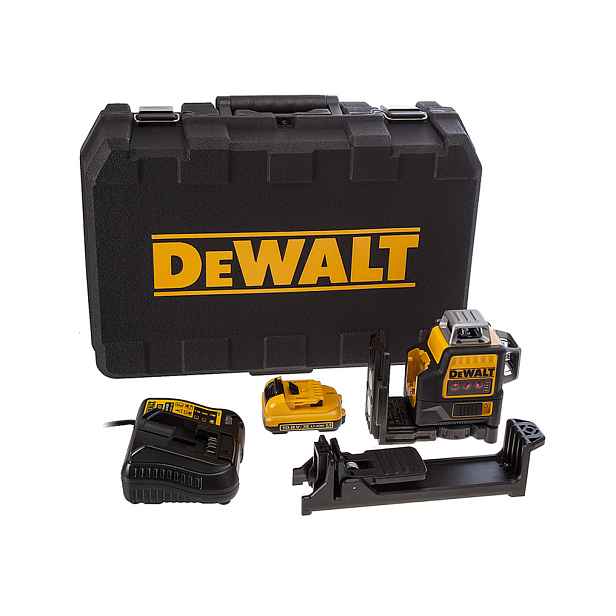 DeWALT Křížový laser DCE089D1R 10,8V 360° červený