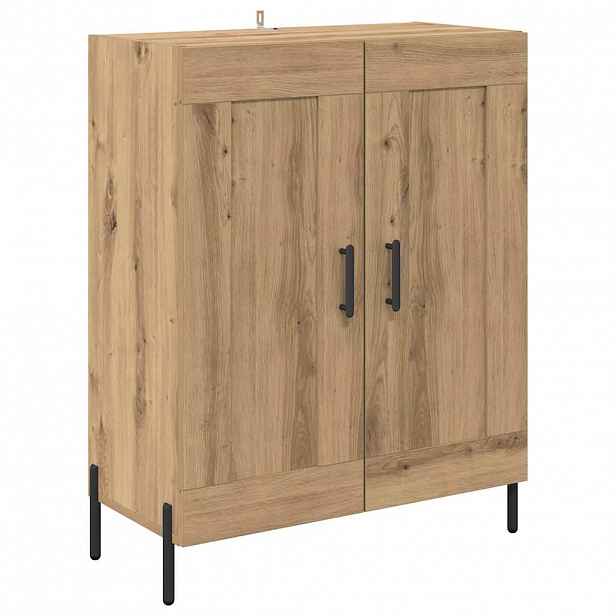 vidaXL Servírovací skříň Artisanový dub 69,5 x 34 x 90 cm