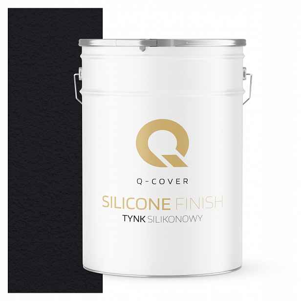Fasádní Silikonová Omítka Černá Hluboká 25KG Granulace 1.5mm Ral 9005