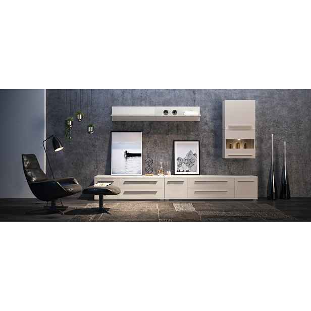 Obývací sestava Piano - béžová lesk 1
